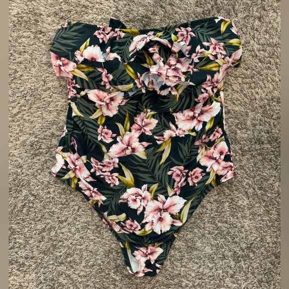 Floral One-Piece Swimsuit - Picture 2 of 4